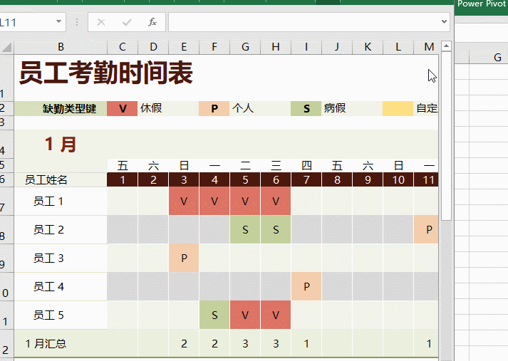 好看的考勤表格是怎么做出來的，點(diǎn)這里看看吧！